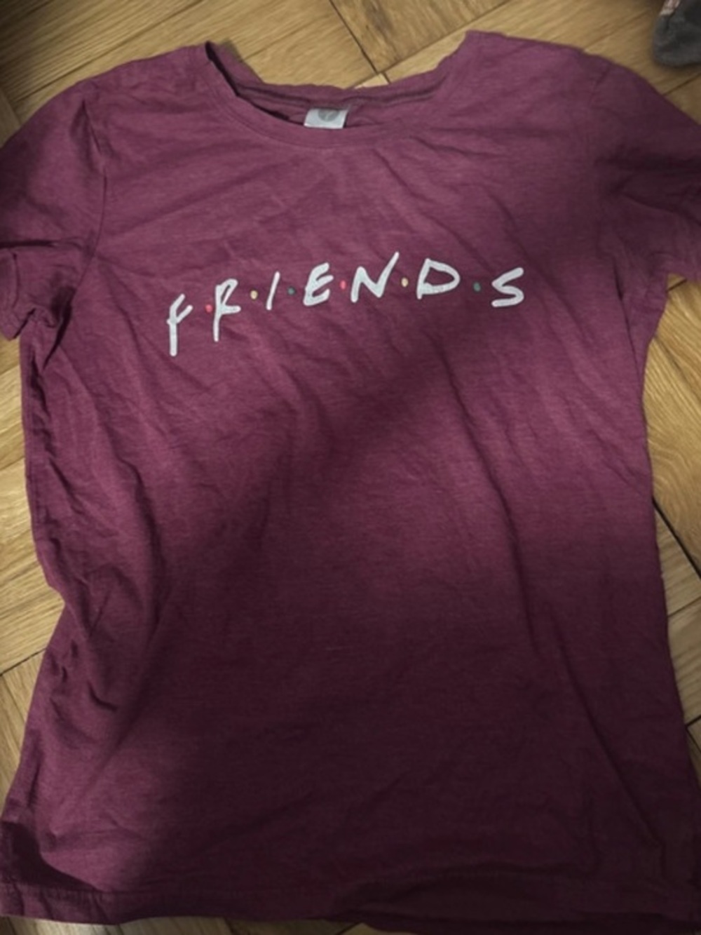 Maroon 'FRIENDS' Logo Tee - Picture 1 of 3